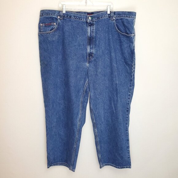 Tommy Hilfiger men's 90's Y2K relaxed fit jeans big and tall - Picture 1 of 11